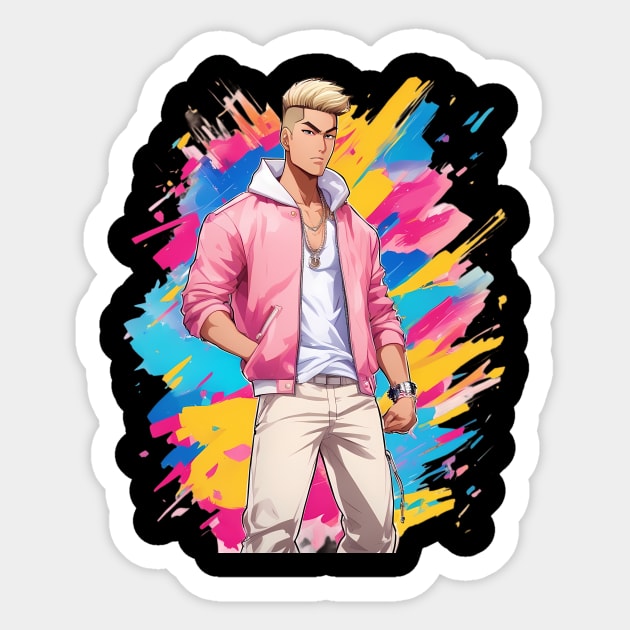 Cute Asian Boy Sticker by animegirlnft